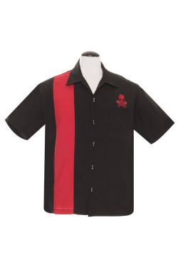 Chemise rockabilly steady cloting bouton pistom