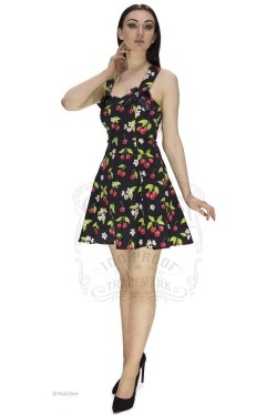 Robe cerise noire