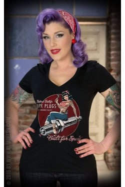 Tee shirt femme custom rumble 59