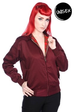 Veste harrington bordeaux