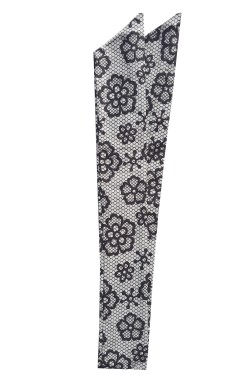 Bandeau vintage motif fleurs et dentelle
