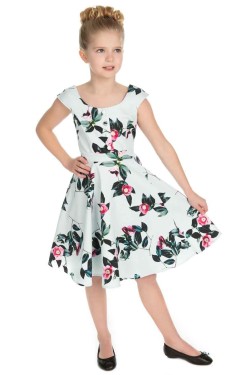 Robe swing fleurie pour enfant