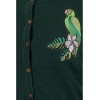Cardigan vert en coton perroquet