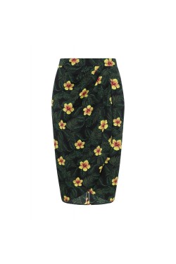 Jupe portefeuille hibiscus collectif