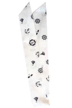 Bandeau pour cheveux imprimé nautique