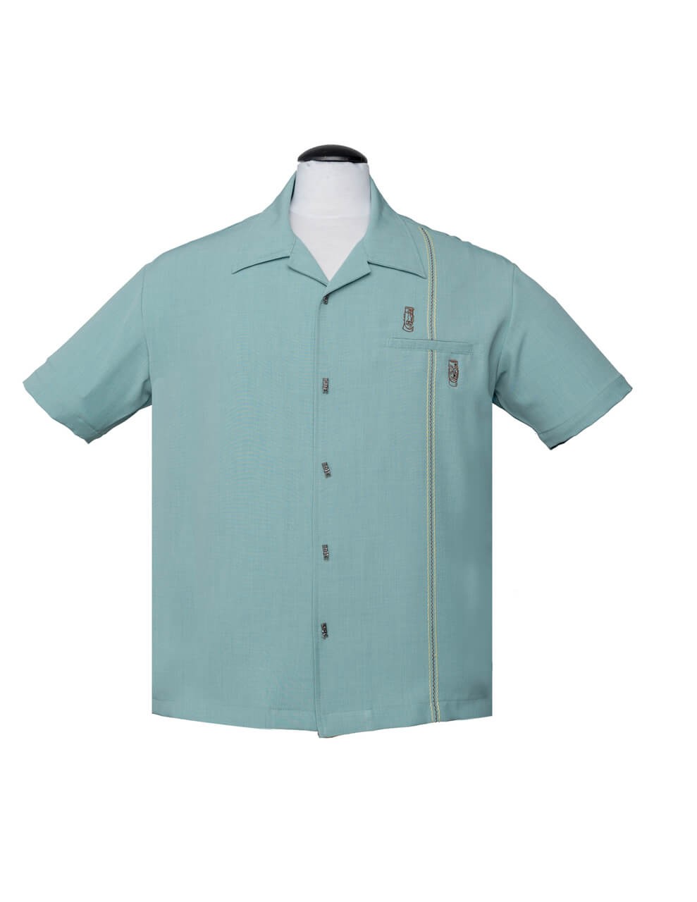 taille S Vêtements Vêtements homme Chemises et t-shirts Chemises habillées Vintage 50s Tiki Print Shirt 