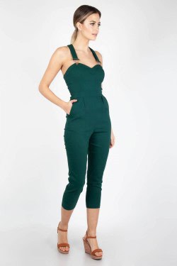 Combinaison femme verte