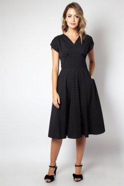 Robe années 40 a pois