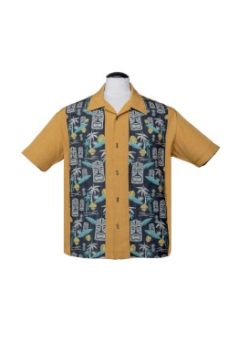 Chemise homme année 50 tiki moutatde