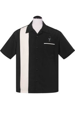 Chemise années50 cocktail satinée
