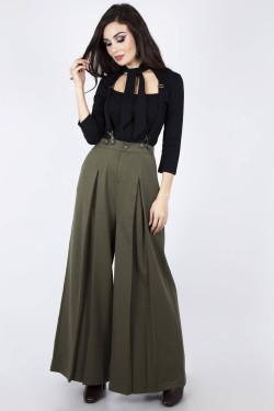 Pantalon 1940 taille haute très large