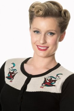 Cardigan banned hirondelles