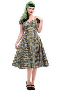 Robe swing imprimé ananas