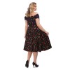 Robe pin-up cerises grande taille