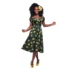 Robe année 50 tropicale