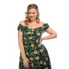 Robe grande taille tropicale