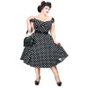 Robe pin-up pois grande taille