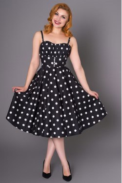 Robe pin up a pois