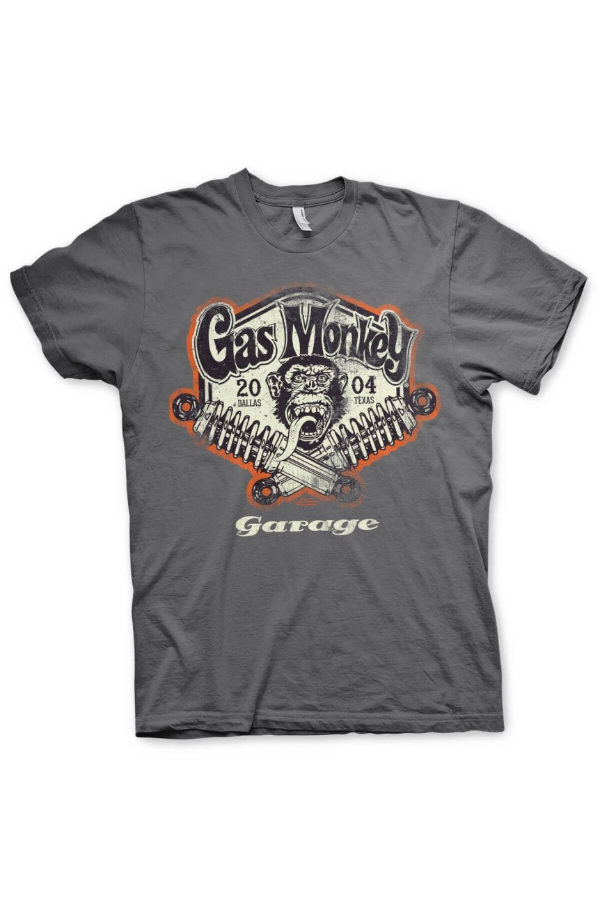 Tees shirt homme gas monkey garage gris