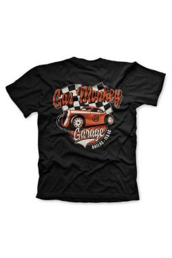 Tee shirt gas monkey garage imprimé dos