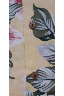 Chemise hawaïenne beige homme