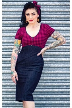 Robe en jean rockabilly Rumble59