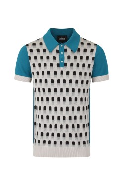 Polo vintage en maille pour homme