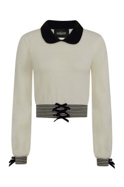 Pull ivoire rétro
