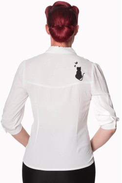 Blouse banned blanche chat Banned