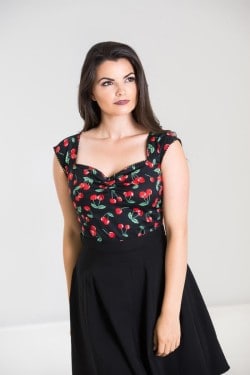 Haut cerises année 50 hell bunny