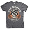 Tee shirt gas monkey gris garage skull