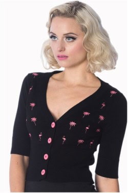 Cardigan manches 3/4 noir 
