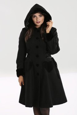 Manteau noir retro