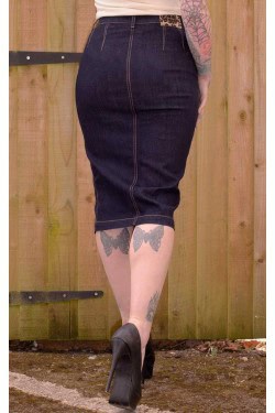 Jupe crayon en jean