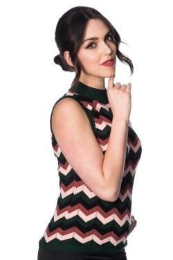 Débardeur rayé retro femme
