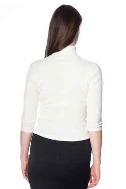Haut col roulé manches 3/4
