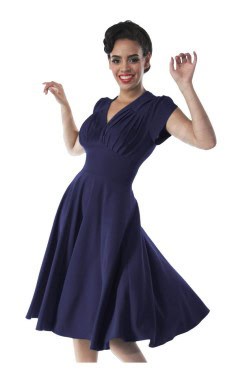 Robe vintage bleue Pretty retro