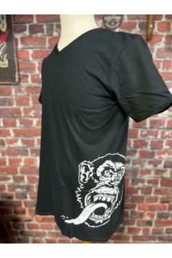 T shirt Gas monkey col V singe