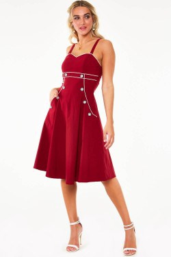 Robe sailor bordeaux