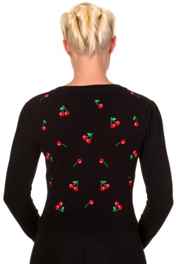 Cardigan Banned cerise brodé