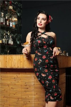 Robe crayon old school collectif clothing