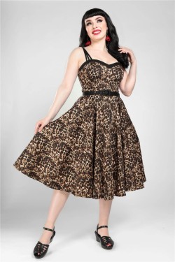 Robe rockabilly leopard