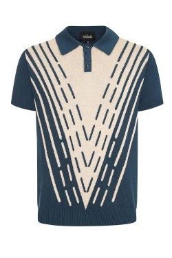 T-shirt pin-up bleu années 50