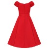 Robe corolle rouge Collectif london