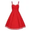 Robe pin-up rouge a bretelles