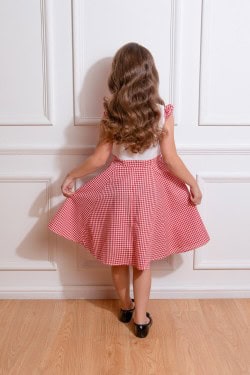 Robe vichy retro enfant