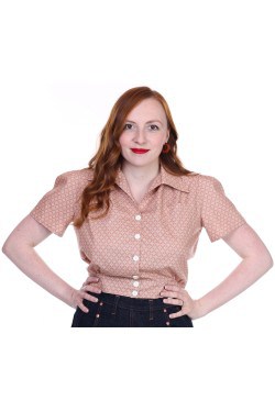 Blouse rose 1950 Freddies of Pinewood