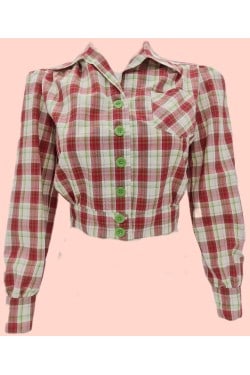 Red Plaid Work Shirt