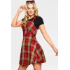 Robe salopette Vixen by Micheline Pitt tartan style rétro