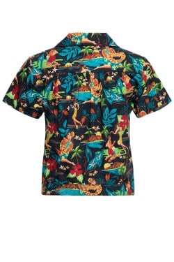 Chemise pin-up tropical années 50